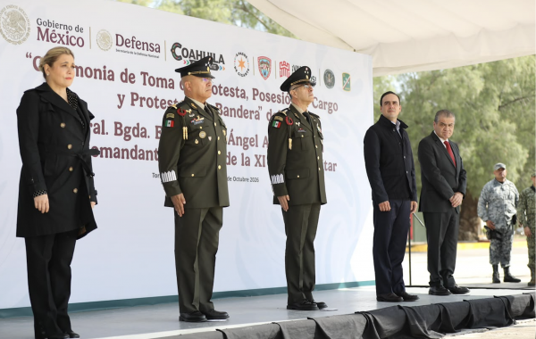Refrenda Gobernador coordinación con nuevo mando de la XI Región Militar